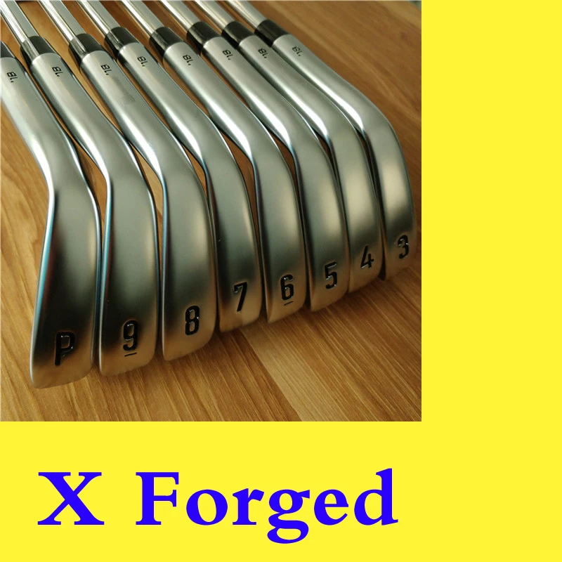 

X Forged X Golf Irons Golf Club 3-9.P 8pcs Black Steel Graphite shaft Driver Fairway woods Hybrid Wedge Rescue Putter clubs