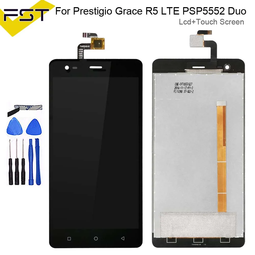 5,5 ''для Prestigio Grace R5 LTE psp 5552DUO psp 5552 psp 5552 ЖК-дисплей+ кодирующий преобразователь сенсорного экрана в сборе запасные части+ Инструменты