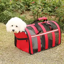 Модный дом для домашних животных складная сумка для путешествий маленькая собака кошка постельные матрасы домашняя сумка дышащая сетчатая переноска Сумки для животных