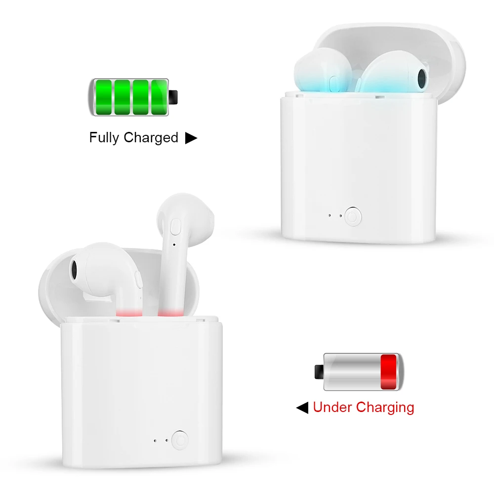 X-DRAGON Mini Wireless Bluetooth Earphone Stereo Earbuds Headset In Ear Dual Earphones with Charging Box for Airpods Pad Loptop 