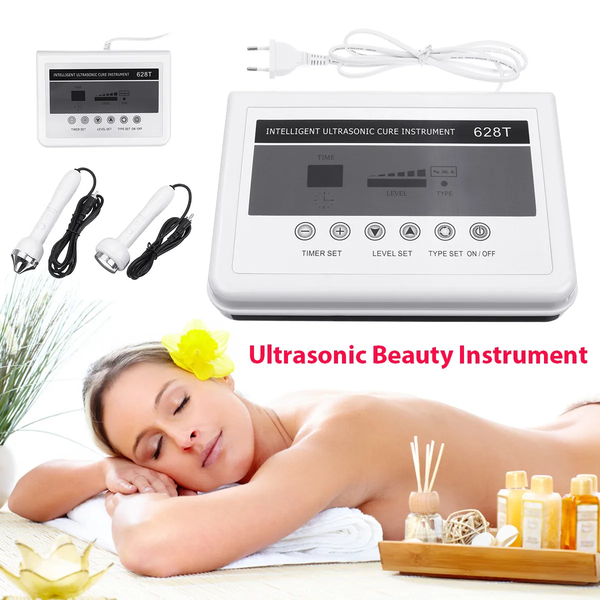 Ultrasonic Women Face Whitening Freckle Removal Beauty Instrument Household Anti Aging Beauty Facial Skin Care Machine Tools