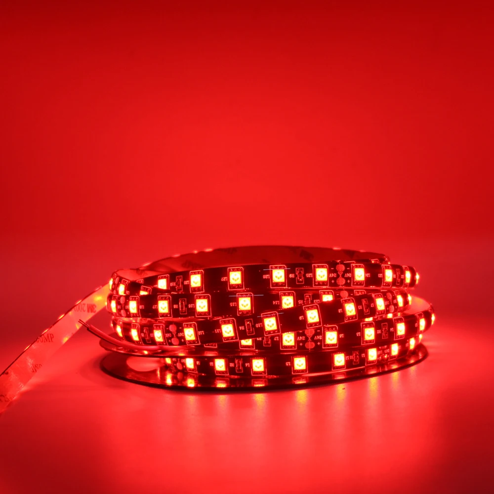 Светодиодная лента 12 В светильник 5050 SMD 60 светодиодов/м черная Гибкая