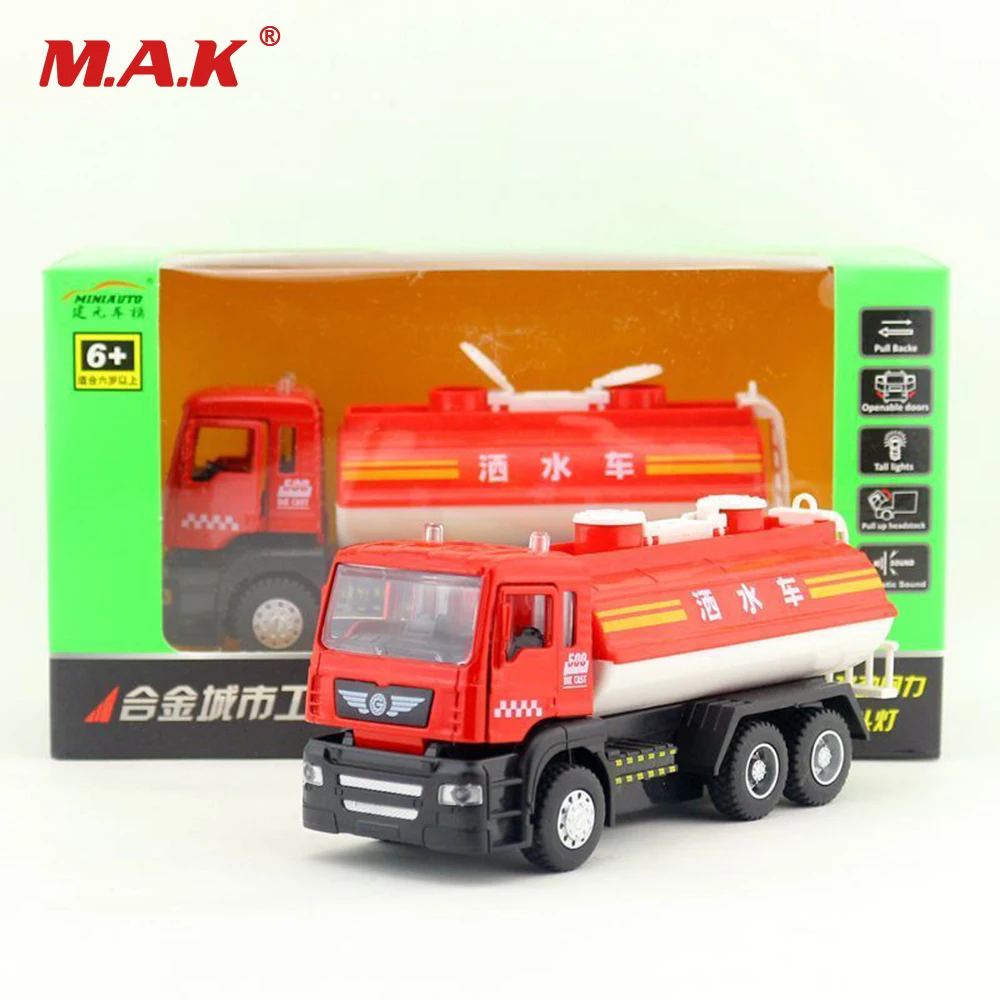 

Cheap Kids Toy Kids 1/32 Scale Pull Back Car Models Alloy Red Engineering Vehicle Water Tank Sprinkler Truck for Children Boys