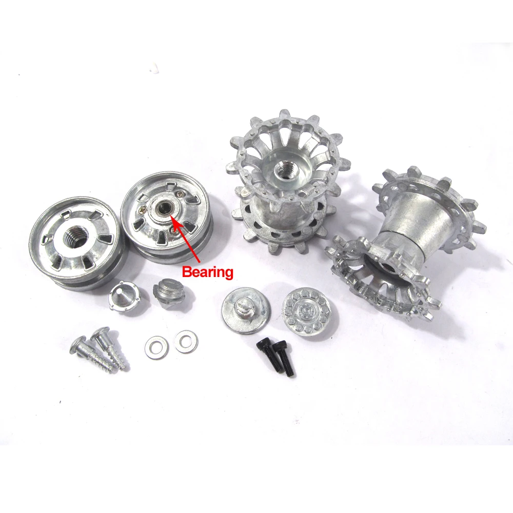 Mato RC Tank Metal Parts 1/16 Challenger II Metal Sprockets And Idler