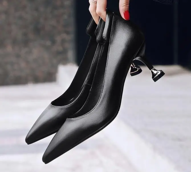 

2019 Size 34 Women Shoes Pointed Toe Pumps Party Shoes High Heels Shoes tenis feminino Strange Woman shoes