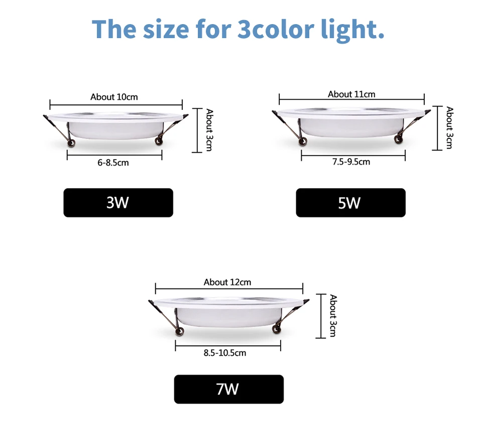 LED Downlight 3W 5W 7W 9W 12W 15W Round Recessed Lamp 220V 230V 240V 110V Led Bulb Bedroom Kitchen Indoor LED Spot Lighting -