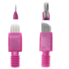 Semi Permanent Makeup Eyebrows Fog Microblading Needles Shading Screw In MICROBLADE Pink Blade Microblading Fog S