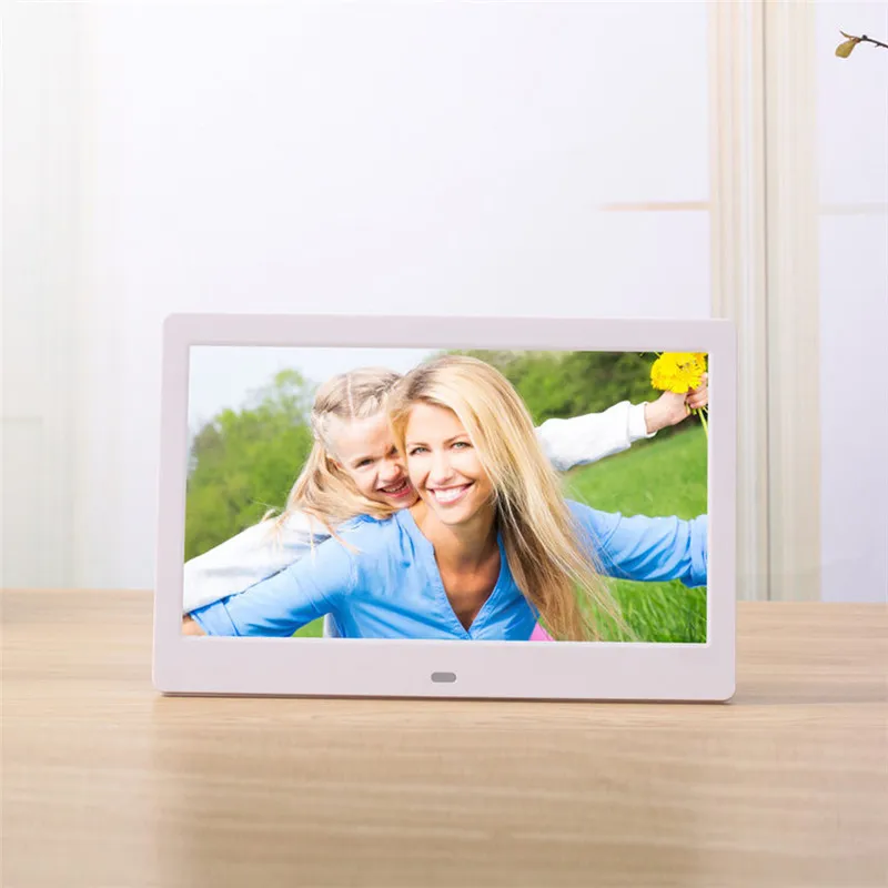 LieDao 10 дюймов Экран Цифровая фоторамка HD 1024x600 электронный альбом для фотографий Музыка Видео Full Функция, хороший подарок для ребенка - Цвет: White