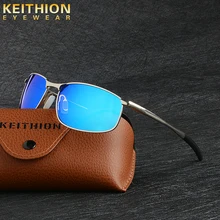 KEITHION Polarized Sunglasses Men UV400 Mirror Sun Glasses Metal Frame Vintage Retro Lunette De Soleil Homme