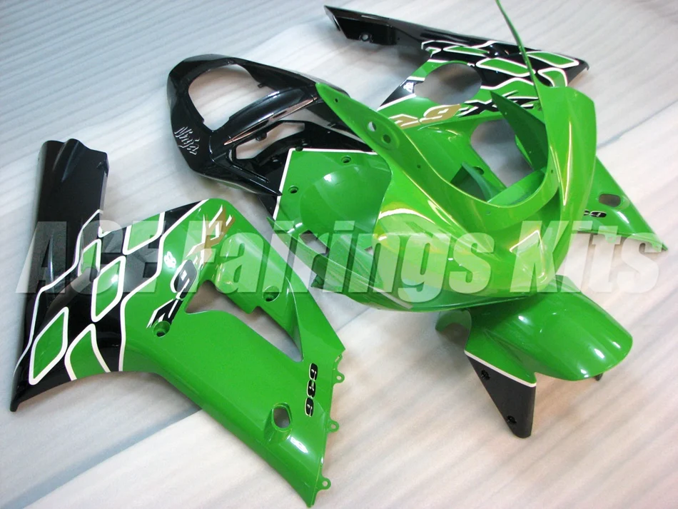 

New Injection Mold Abs Fairings Kit Fit for kawasaki Ninja ZX6R 636 2003 2004 03 04 6R 600CC Bodywork set custom green black