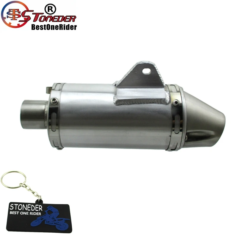 

STONEDER 38mm Exhaust Muffler T4 Style For 125cc 140cc 150cc 160cc 190cc CRF50 KLX110 Pit Dirt Bike