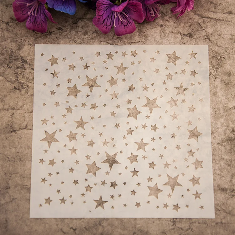Scrapbooking Little Star Plastic Painting Drawing Color Spray