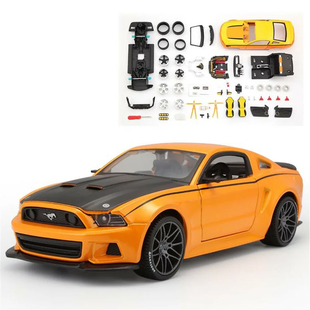 Maisto 1:24 Ford Mustang Street Racer Сборка DIY модель автомобиля литья под давлением наборы в коробке