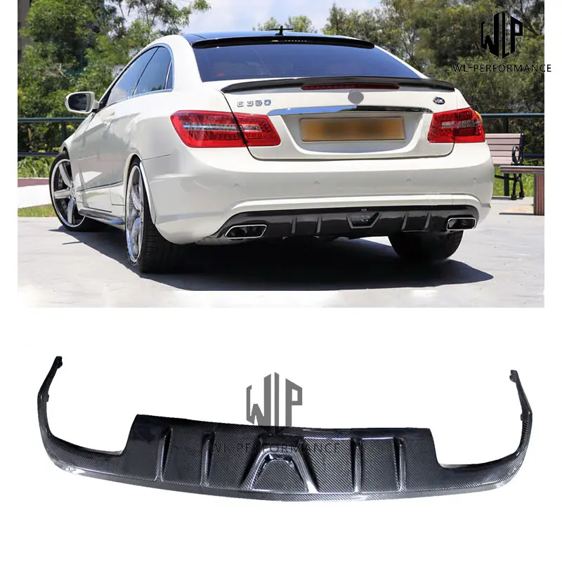 Задний диффузор W207 из углеродного волокна автомобильный Стайлинг для Mercedes Benz E