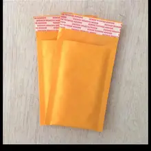 100 шт/партия 90 мм x 130 мм 3," x 5" крафтовый Конверт Конверты с пузырчатой плёнкой внутри сумки крафт-Пузырчатая Почта Почтовый экспресс-пакет индивидуальный логотип