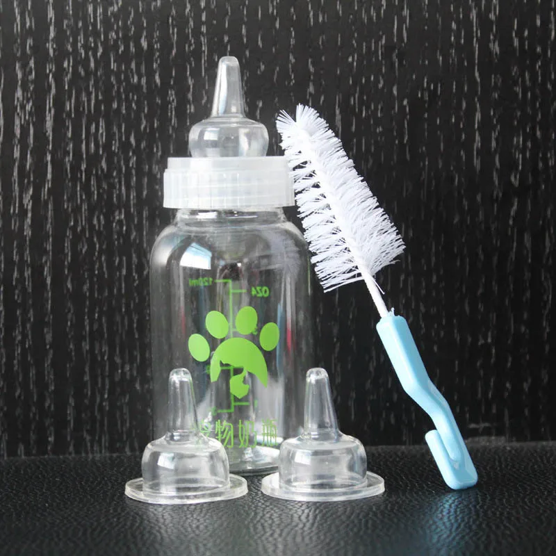 

Pet Nursing Feeding Bottle Kits with Replacement Nipples for Kittens Puppies Animal Feeding Bottles Newborn Animal Nursing Care