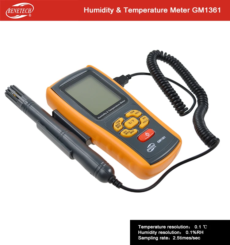 Измеритель влажности и температуры GM1361 BENETECH