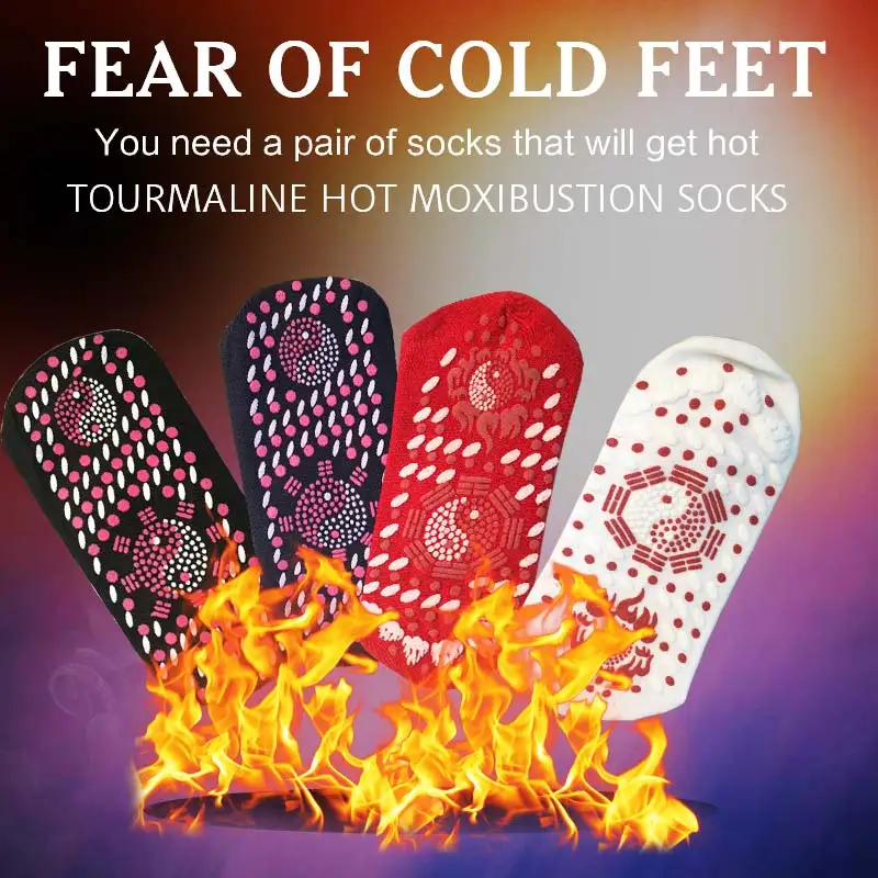 

2019 New Stylish High Quality Warm Socks Magnetic Therapy Energy Coated Socks Healthy Socks Boat Socks Factory Direct Selling