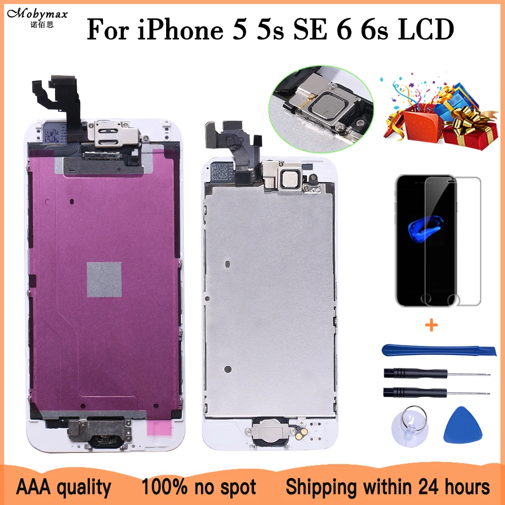 ЖК дисплей в сборе для iPhone 5 сменный дигитайзер сенсорного экрана SE 6 6s