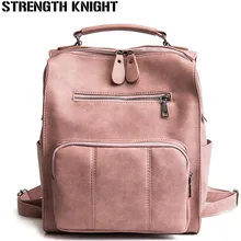 Women Leather Backpack Female Teenage Girls School Backpacks Vintage Large Multifunction Mochila Solid Shoulder Bag Black Women Leather Backpack Female Teenage Girls School Backpacks Vintage Large Multifunction Mochila Solid Shoulder Bag Black