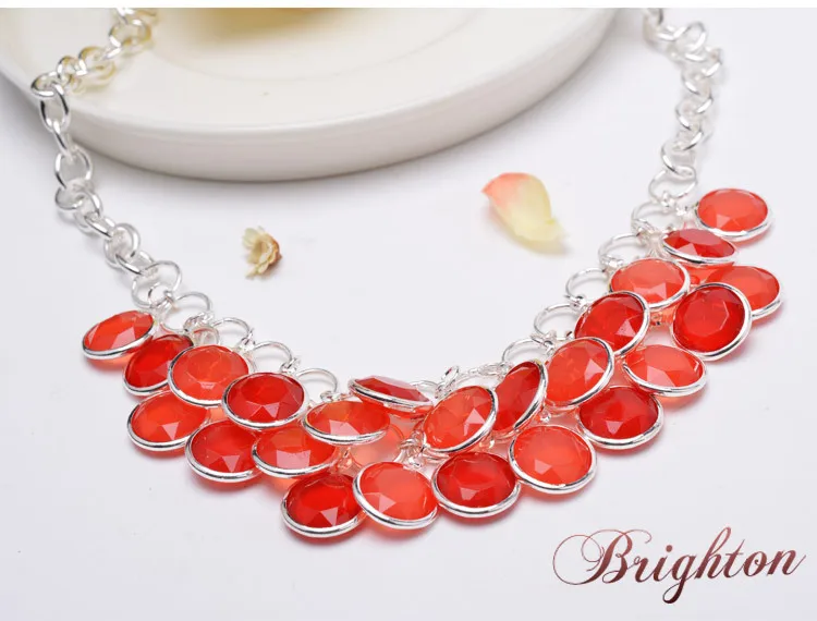Hotpink Color Alloy Pendant Necklace Indian Jewelry Choker Brand For Bijoux | Украшения и аксессуары