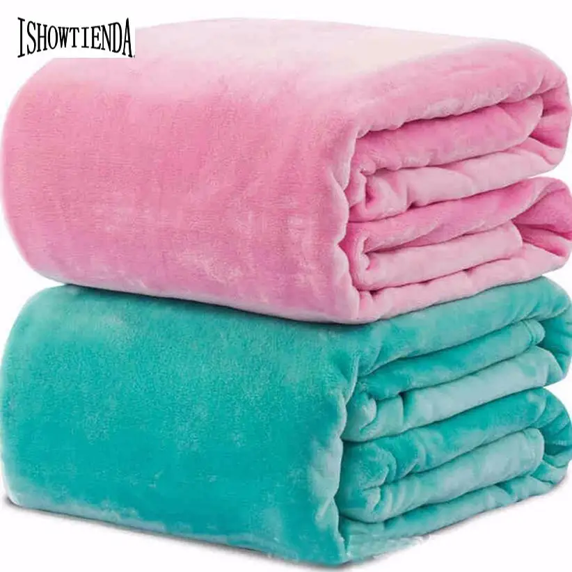 blankets for beds Super Soft Warm Solid Warm Micro Plush Fleece Throw