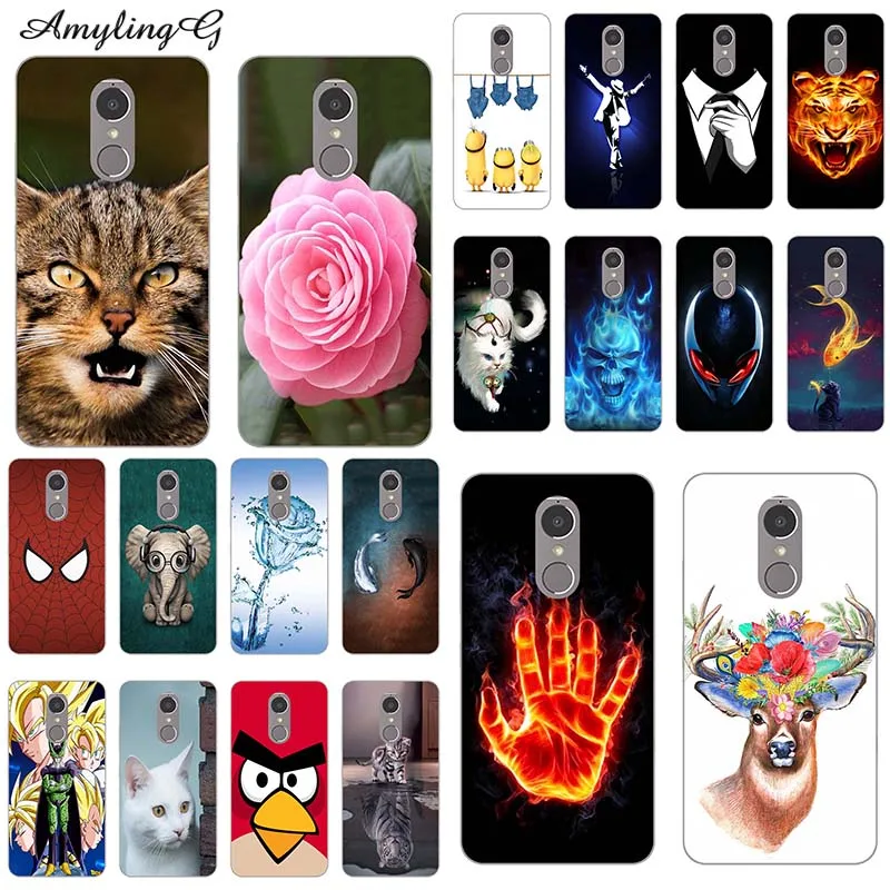 

Cases for Lenovo K6 K 6 Note K53 A48 K6Note K53A48 Triangle Printing Soft TPU Silicone Phone Cover for Lenovo K6 Note Bags Cat