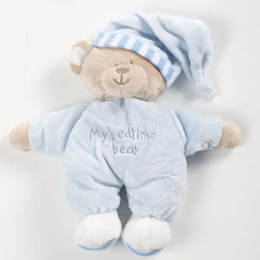 

Baby Rattles Stuffe Toy Children's Christmas Gifts for Girls boys Soft Plush Toy Bear Baby Placate Gifts