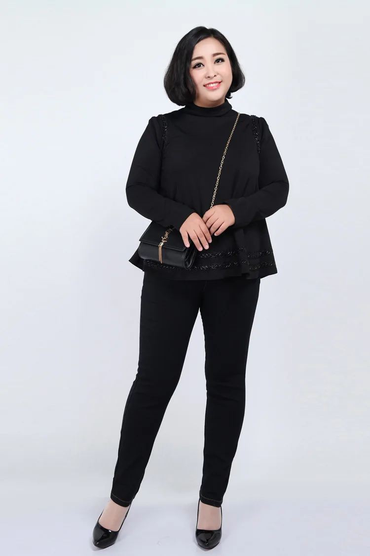 TUHAO High Waist Femme Jeans Plus Size 7XL 6XL 5XL 4XL pencil pants 2018 spring casual Jeans Women trousers Denim Pants YH01