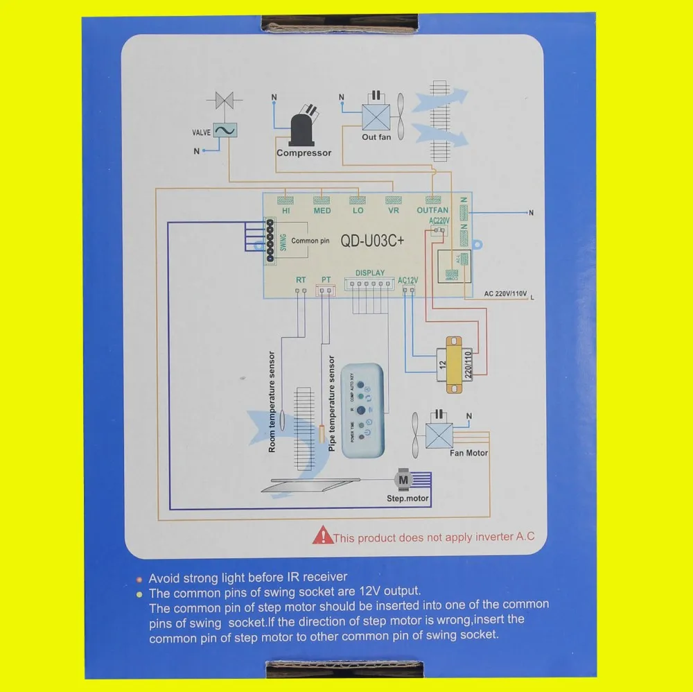Для всех универсальных систем управления кондиционером, QD-U03C, универсальный пульт дистанционного управления, система управления кондиционером
