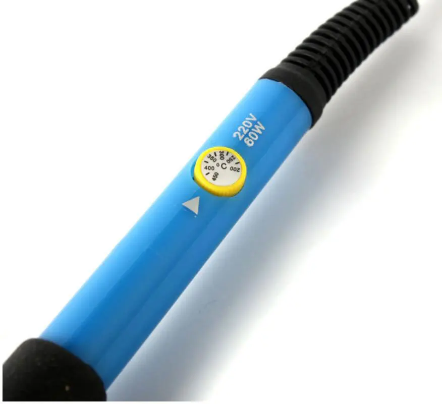 Blue60W Электрический паяльник с регулируемой температурой, паяльная станция, набор тепловых карандашей с коробкой