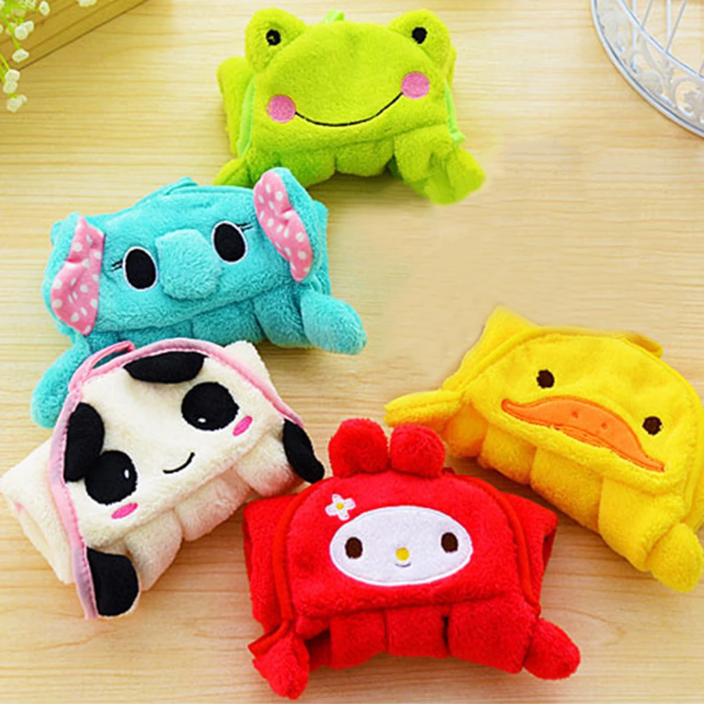 

Lovely Cartoon Children Microfiber Hand Dry Towel For Kids Soft Plush Fabric Absorbent Hang Towel Kitchen Bathroom Bath Wipe