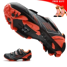 TIEBAO профессиональная обувь для велоспорта система SPD самоблокирующаяся обувь для горного велосипеда гоночная обувь для мужчин и женщин