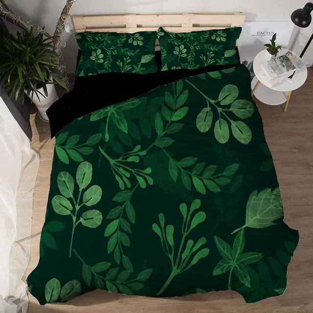 Buy Tropical Plant Bedding Set 3pcs Summer Green Bed
