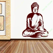 Free Shipping 2016 New Custom Made Buddha Beautiful Wall Art. Wall Sticker & Wall Decal. Many colours. 45cm x 60cm