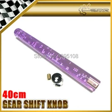 Car-styling Extra Large 40cm Purple With Light Bubble Dildo Shift Gear Knob JDM Fitment Universal