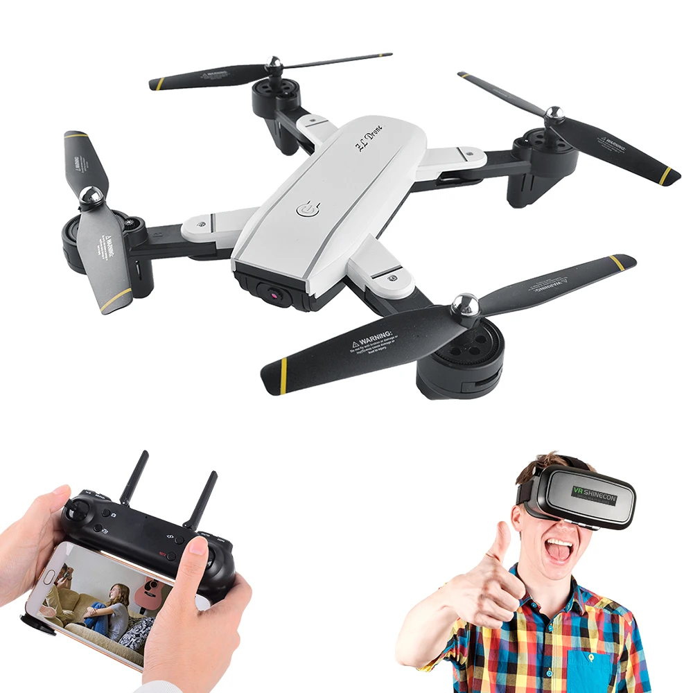 

RC Quadcopter Drone with HD Camera VR Glasse FPV Drones WiFi Phone Control Live Video Photo Toys VS Visuo XS809HW E58