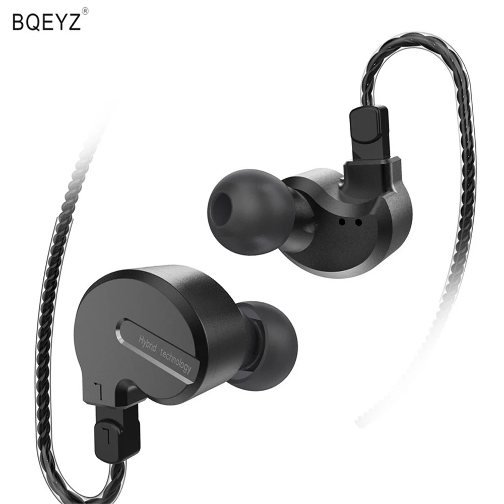 

BQEYZ KB1 2DD+1BA Triple Driver Hybrid Earphones HiFi Stereo Noise Cancelling Wired Earbuds Removable Cable Headset for phone