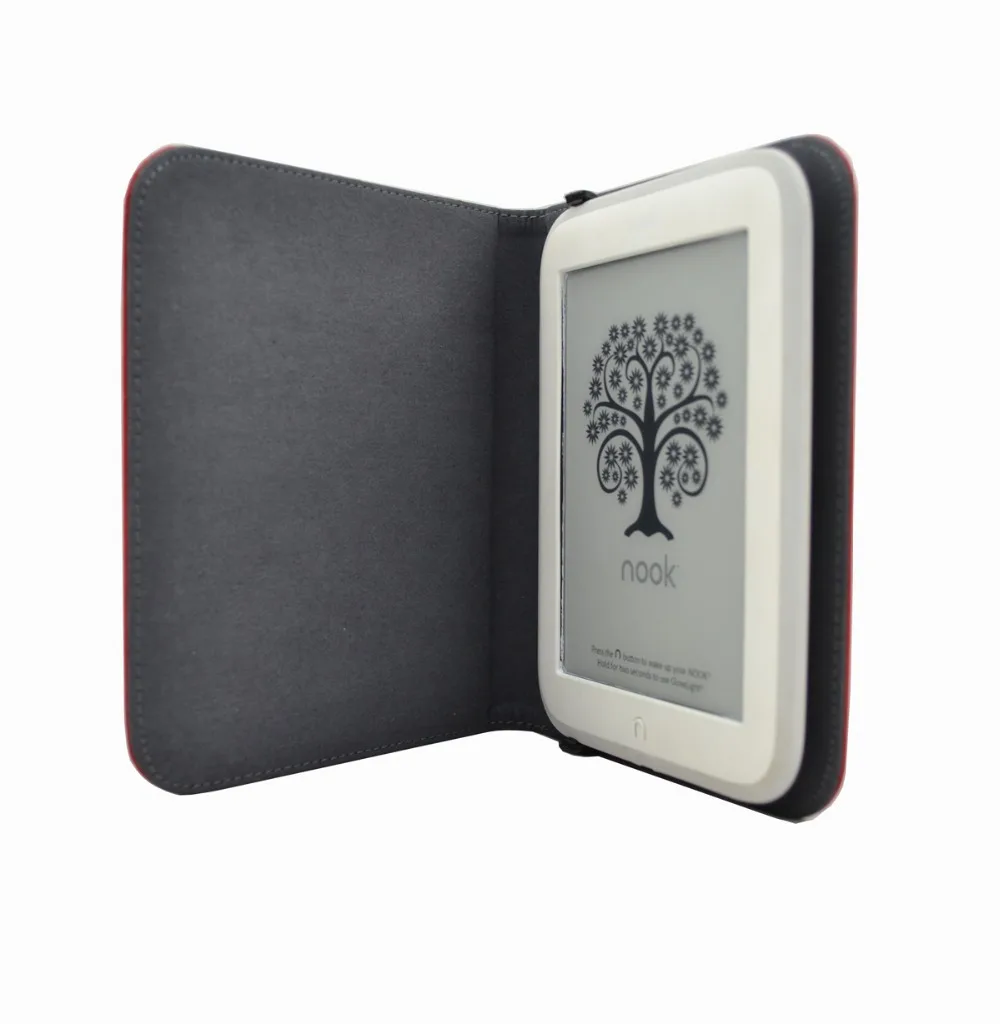 For 2014 nook 4 glowlight ereader leather cover case for noble and