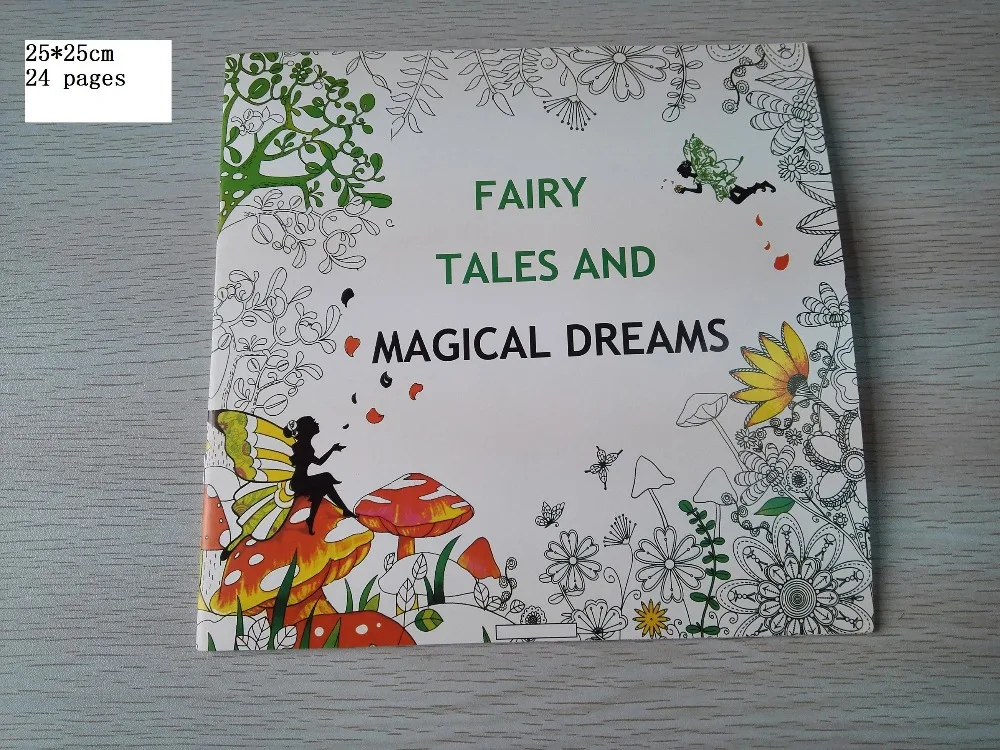 Английский издание волшебных снов раскраска 24 страницы Secret Garden стили для взрослых снять стресс Живопись Рисунок книги