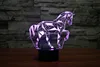 3D LED Night Light Jigsaw Horse Puzzle Action Figure 7 Colors Touch Optical Illusion Table Lamp Home Decoration Model ► Photo 3/5