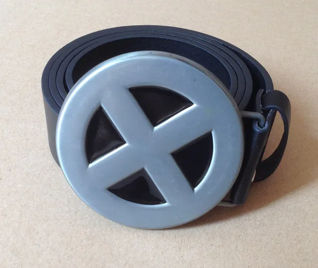 NEW X Men Superhero Metal "X" Costume Belt Buckle X Men Metal Belt