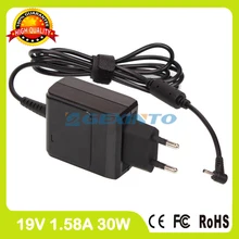 19 V 1.58A laptop power adapter Caricabatteria Per Asus Eee PC 1015BX 1001HT 1001PG X101CH 1011BX 1001PX 1001PQ UE spina