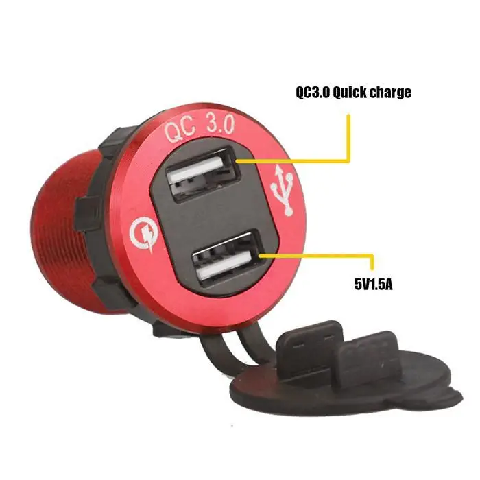 3.1A двойной зарядное устройство USB для 5 V, CE мотоцикл 12-24 V стильный дизайн с отличительным видом. Лодка Грузовик