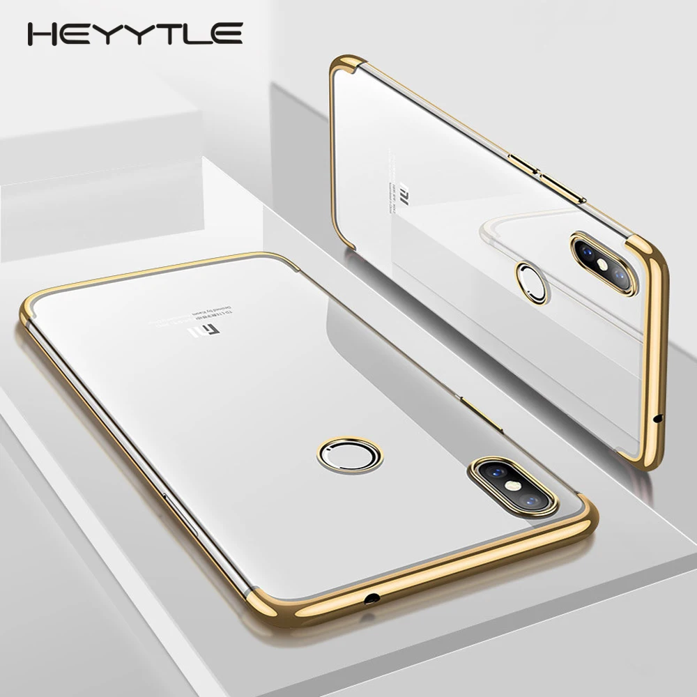 

Heyytle Luxury Soft Silicone Cover For Xiaomi Mi 8 SE A1 5X Cases Silm Plating Edge TPU Phone Case For Redmi Note 6 4 5 3 Coque