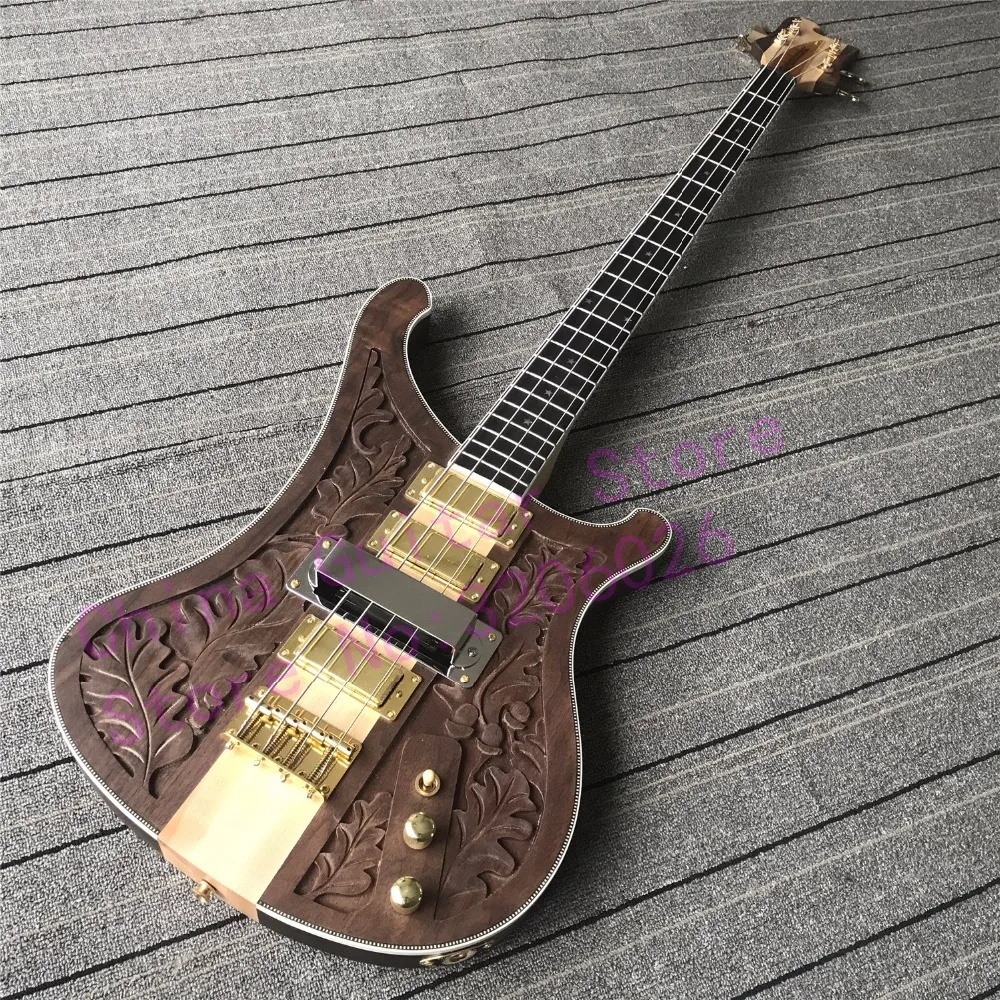 IN STOCK Krait Walnut LK 4004 bass guitar;Wilkinson tuners;Korean