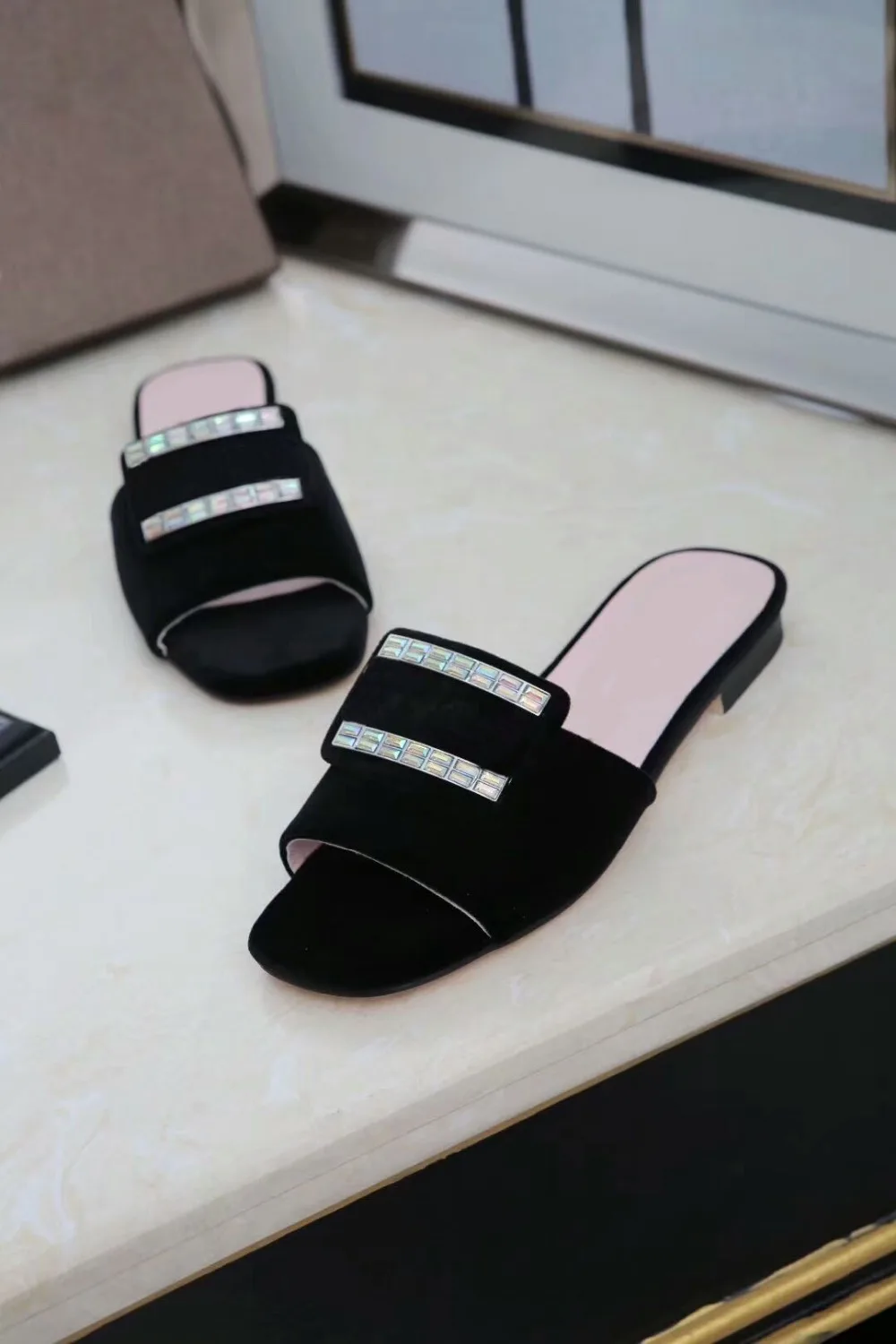 Dhl Envío De Cuero borgoña Sandalias rojo azul Mocasines Zapatillas señoras Mujeres púrpura Clásico Genuino Negro aa5xwrSpq