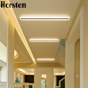 

Horsten Modern Rectangular LED Ceiling Lights Lamp For Hallway Corridor Living Room Bedroom 3 Color Changeable Home Lighting