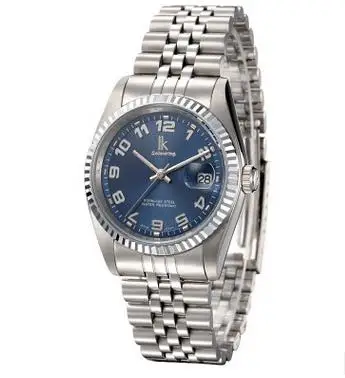 IK 5ATM Diver наручные часы для мужчин часы лучший бренд класса люкс известный наручные часы мужские часы кварцевые часы Hodinky Man Relogio Masculino - Цвет: blue silver