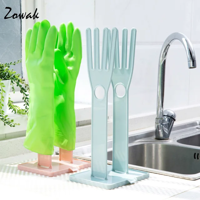 Glove Rack Drying Drain Water Gloves Stand Holder Dish Kitchen Tools